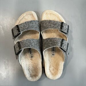 Grey Birkenstocks Arizona Size 38